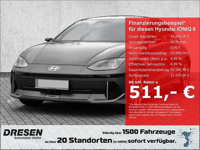 Hyundai IONIQ 6 77,4 kWh große Reichweite*UNIQ*Navi*digitale Aussenspiegel*